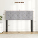 Upholstered Tufted Headboard Queen/Full Size with Adjustable Legs