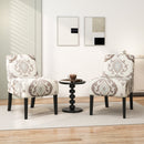 Upholstered Living Room Chair with Rubber Wood Legs