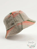 Steve Madden Logo Plate Brushed Bucket Hat