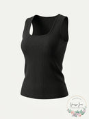 Theory Jacquard Square-Neck Tank Top