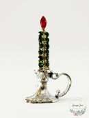 1950s -60s Holiday Christmas Candle Brooch