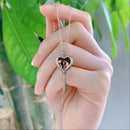 Custom Photo Heart Key Necklace – Personalized Key & Heart Pendant | Upload Your Photo