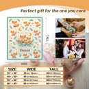 Personalized Fox Blanket with Name - Woodland Fox Family Fleece Throw for Babies, Kids and Fox Lovers - Custom Name Baby Gift