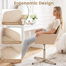Swivel Vanity Chair with Adjustable Height and Back Support