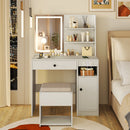 Vanity Desk with Mirror and Lights