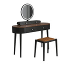 Makeup Vanity Table Set with LED Mirror and 3 Spacious Drawers