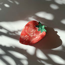 Velvet Claws Big Strawberry Hair Claw | Claw Clip in Velvet Travel Bag