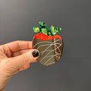 Velvet Claws Chocolate Covered Strawberry Hair Clip