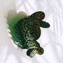 Velvet Claws Coiled Snake Claw in Brown Gold and Red Hair Clip | Claw Clip in Velvet Travel Bag