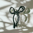 Velvet Claws Hair Clip | Coquette Bow in Black Hair Claw