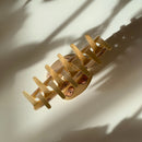 Velvet Claws Hair Clip | Cowgirl Hat in Gold Hair Claw