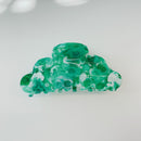 Velvet Claws Hair Clip | Green Jade Cloud | Claw Clip in Velvet Travel Bag