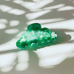 Velvet Claws Hair Clip | Green Jade Cloud | Claw Clip in Velvet Travel Bag