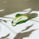 Velvet Claws Hair Clip | Green Snake | Claw Clip in Velvet Travel Bag