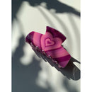 Velvet Claws Hair Clip | The Foxy in Magenta | Claw Clip in Velvet Travel Bag