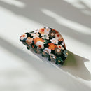 Velvet Claws Hair Clip | The Frenchie in Japanese Floral | Claw Clip in Velvet Travel Bag