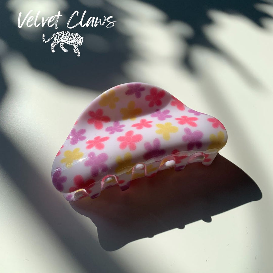 Velvet Claws Hair Clip | The Frenchie in Mod Petals Hair Claw