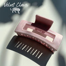 Velvet Claws Hair Clip | The Jada in Baby Pink Speckle Hair Claw