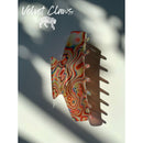 Velvet Claws Hair Clip | The Psychedelic in Hippie Swirl | Claw Clip in Velvet Travel Bag