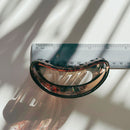 Velvet Claws Hollow Crescent in Marble Wine Hair Claw