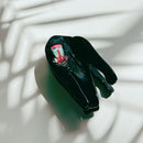 Velvet Claws Mandrill Ape Hair Claw in Black | Claw Clip in Velvet Travel Bag