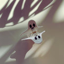 Velvet Claws Mini Hair Clip | Halloween Collection Baby Ghost Go Boo Hair Claw
