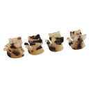 Velvet Claws Mini Kitty Claw Set of 4 | Hair Claw Clip in Velvet Travel Bag