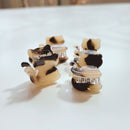 Velvet Claws Mini Kitty Claw Set of 4 | Hair Claw Clip in Velvet Travel Bag