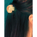 Velvet Claws Mini Mushroom Hair Clip in Pink | Claw Clip in Velvet Travel Bag