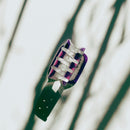Velvet Claws Mini Purple Calculator Hair Claw