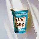 Velvet Claws New York Coffee Cup Hair Claw | Claw Clip in Velvet Travel Bag