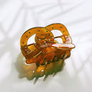 Velvet Claws Pretzel Hair Claw | Claw Clip in Velvet Travel Bag