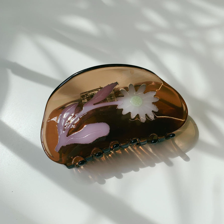 Velvet Claws Pure Seventies Amber Flower Hair Claw