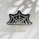 Velvet Claws Spider and Web Mini Hair Claw
