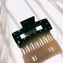 Velvet Claws Uptown Lady in Black Dot Hair Clip | Claw Clip in Velvet Travel Bag