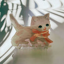 Velvet Claws Vintage Kitten Small Hair Claw | Cat Claw Clip