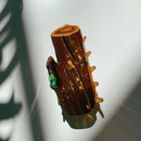 Velvet Claws Wood Log Hair Clip | Claw Clip in Velvet Travel Bag