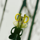 Velvet Claws Yellow Tea Cup with Flowers Hair Claw