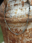 Sterling Silver Turquoise Beaded Necklace