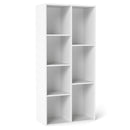 Vertical or Horizontal Freestanding Bookshelf with 7 Compartments