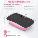 Vibration Plate Exercise Machine for Lymphatic Drainage and Weight Loss with 10 Speed Intensities