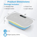 Vibration Plate Exercise Machine for Lymphatic Drainage and Weight Loss with 10 Speed Intensities