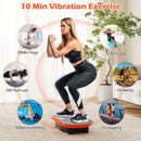 Vibration Plate Exercise Machine for Lymphatic Drainage and Weight Loss with 10 Speed Intensities