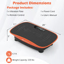 Vibration Plate Exercise Machine for Lymphatic Drainage and Weight Loss with 10 Speed Intensities