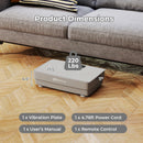 Vibration Plate Exercise Machine with Gravity Sensor and Remote Control for Home Gym