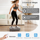 Vibration Plate Exercise Machine with Gravity Sensor and Remote Control for Home Gym