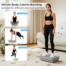 Vibration Plate Exercise Machine with Gravity Sensor and Remote Control for Home Gym