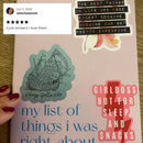 Girl Boss But For Sleep and Snacks Glossy Die Cut Vinyl Sticker 2in x 2.95in
