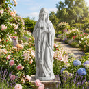Virgin Mary Statue 29.5 inch Tall Outdoor Religious Sculpture