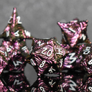 Vortex Warp Metal Dice Set - Pearlescent Magenta